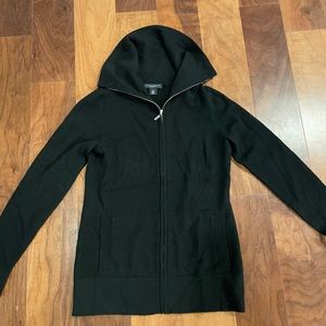 Banana Republic black zipped cashmere cardigan